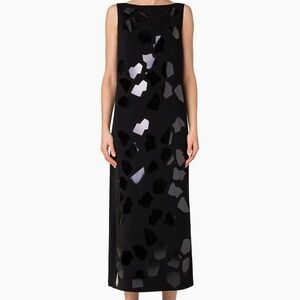 Akris punto Jersey Laser-Cut Tunic Midi-Dress Size 4
